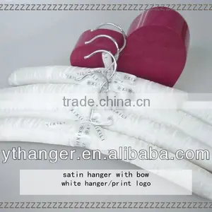 ST7 Foam Clothes Hanger Covers Satin Hanger Fabric White thumbnail-1