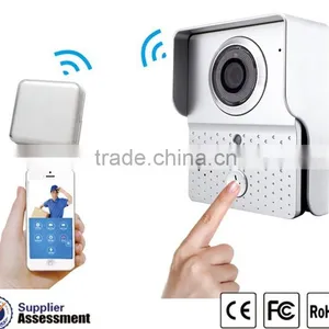 Smash Hit Wireless Wifi Video Door Phone With Wireless Door Bell Indoors Rainproof Cover Motion Detection Alarm Function Support thumbnail-1
