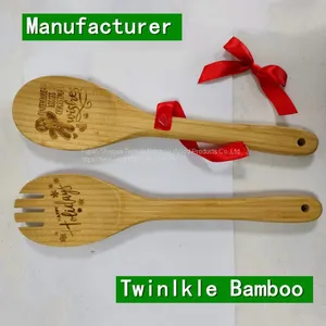 Bamboo Kitchen Tool/cooking Utensil Set Twinkle Bamboo Wholesale Cooking Utensil Set thumbnail-1