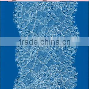 Well Knitted Nylon Double Scalloped Eyelash Lace Trimming LZ-6053 thumbnail-2