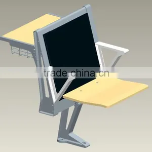 Popular School Furniture University Sudent Desk and Chair TC-963-V for College thumbnail-1