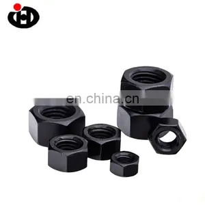 Superb DIN439 Carbon Steel Black Hex Thin Nuts M20 thumbnail-1
