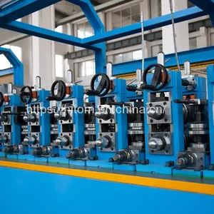 High Frequency Straight Seam Carbon Steel EMT Tube Pipe Welding Machine Line thumbnail-1