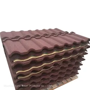 Best Quality Stone Coated Step Tile Roofing Sheet Stone Coated Stone Coated Metal Roof Tile thumbnail-2