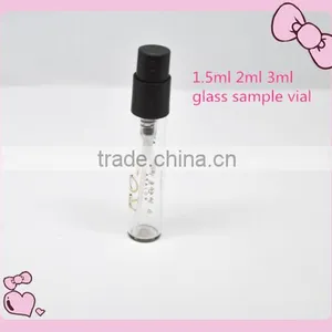 1.5ml 2ml 3ml Travel Fragrance Oil Glass Atomizer,glass Sample Vial With Plastic Pump Sprayer thumbnail-1