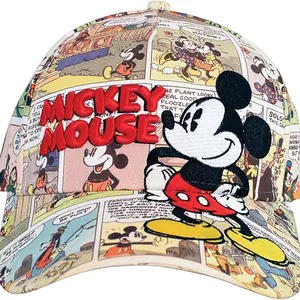 Mickey Mouse Comic Book Print Snapback Baseball Cap thumbnail-1