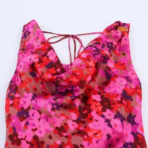 2025 New Fashion Elegant Women's Dress With Floral Print Midi Dress thumbnail-2