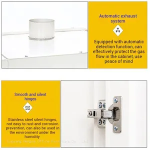 Gas Cylinder Security Enclosure for Vocational School, Safety Storage Cabinet With Flip-down Loading Ramp & Secure Lock for Industrial Training thumbnail-3