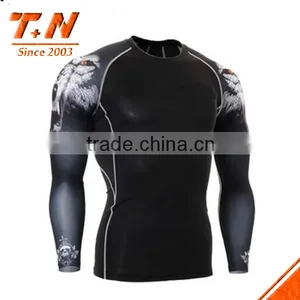 Custom Sublimation Printed Long Sleeve Compression Tights thumbnail-5