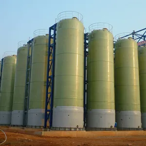 Hydrochloric Acid Fiberglass Reinforced Plastic Storage Tank, Brine Tank, Storage Tank and Elevated Tank. Specifications and Sizes Can be Customized. thumbnail-2