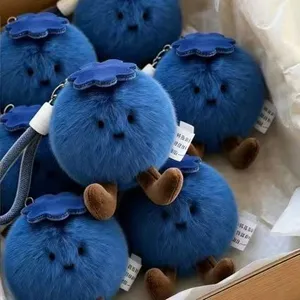 Kawaii Fruit Plush Bag Charm thumbnail-2