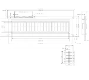 20 Characters X 2 Lines Monochrome FSTN DOT Matrix LCD Type 2002 LCD thumbnail-2