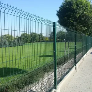 PVC Coated 3D V Bend Welded Wire Mesh Fence Panel for Residential Garden Boundary thumbnail-5