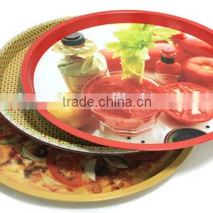 Round Bar Tray Tea Service Metal Tray thumbnail-1