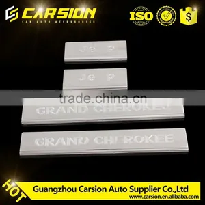 4x4 Auto Accessoires Stainless Steel Door Sills Scuff Plate Door Sill Plate For Grand Cherokee 2011-2014 thumbnail-1