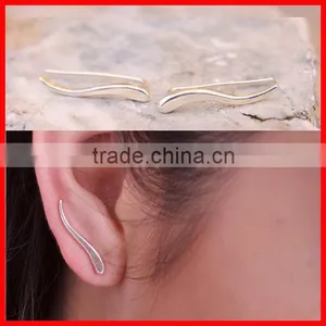 925 Sterling Silver Cheap Cute Girls Jewelry Climber Earring thumbnail-1