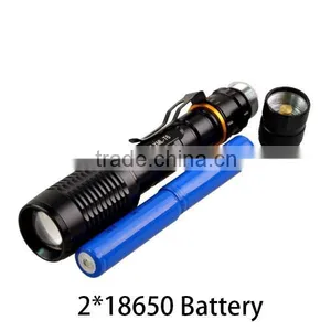 2000lm Aluminum XM-L Zoomable Long Range Tactical Torch thumbnail-5