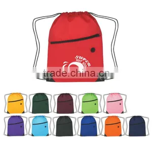 210D Polyester Sports Pack W/ Front Zipper thumbnail-1
