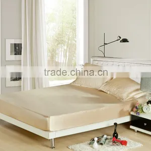 Cheap Wholesale Soft Silk Bed Covers, Fitted Sheet, Silk Mattress Protector thumbnail-3