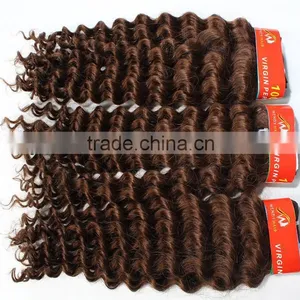 DEEP CURL 5a Top Grade Real Virgin Peruvian Hair for Trade Show thumbnail-3