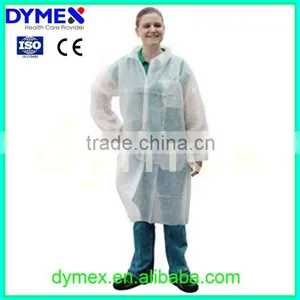 Disposable Non Woven Fabric Sterile Medical Supplies PP Lab Coat thumbnail-3