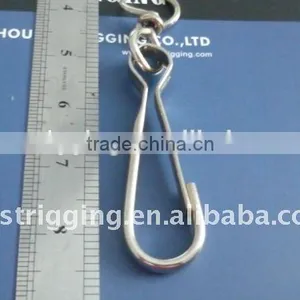 Steel Znic Plated Smplex Hook Spring With Chain Swivel Ring 4293W 25MM-120MM In Rigging Manufacturer thumbnail-3