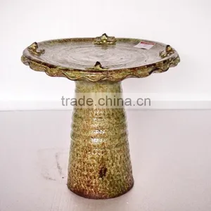 Handmade Terracotta Birdbath With Antique Design thumbnail-1