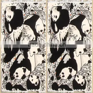 Panda Pattern Woollen Carpet thumbnail-1