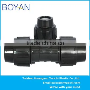 BOYAN PP Compression Quick Pipe Fittings for Irrigation Reducing Tee thumbnail-5