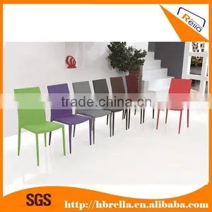 2015 Black PU Leather Dining Chair thumbnail-5
