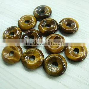 Natural Tiger Eye Stone Donut for Wholesale thumbnail-4