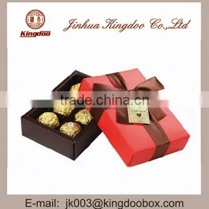 Jinhua Supplier Rectangular Handmade Paper Chocolate Gift Box With Ribbon thumbnail-4
