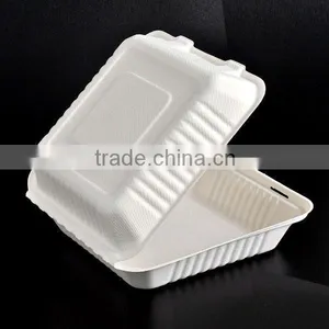 Eco Friendly Bagasse Take Out Lunch Boxes / Tableware thumbnail-4