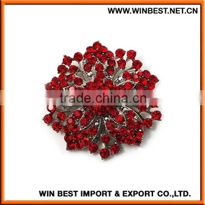 2015 Hot Selling Bridal Rhinestone Brooch, Fashion Rhinestone Brooch,metals Brooch thumbnail-5