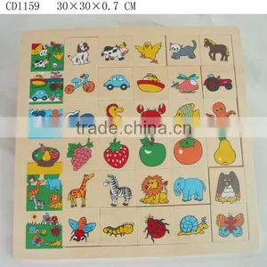 Hot Sale Educational Wooden Toys Memory Board Puzzle thumbnail-1