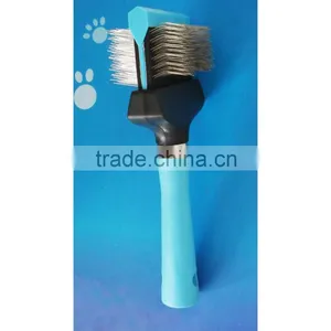 Clean and Healthy Dog Slicker Brush,with Soft Pad and Excellent Handle thumbnail-5