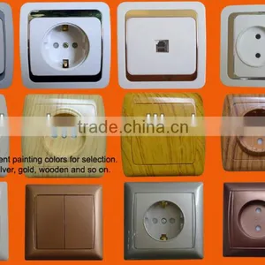 6-way 2 Pin EU Standard Ground Switch Extension Socket thumbnail-3