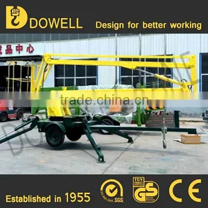 Customized 8-18m Towable Hydraulic Boom Lift Platform Equipment thumbnail-1
