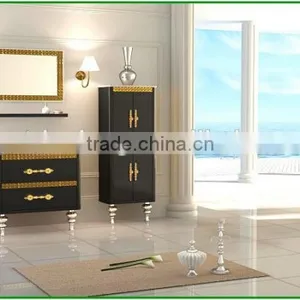 2015 New Arrival Free Standing Stainless Steel Bathroom Vanity With Artificial Top thumbnail-1