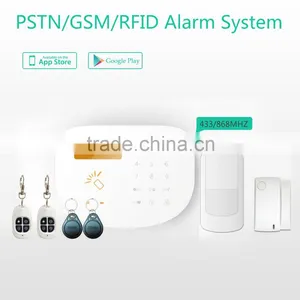 Wireless GSM Home Security Alarm System, Android+IOS APP Wireless Alarm, RFID GSM Home Wireless Alarm thumbnail-2