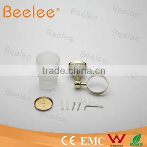 Gold Plated Wall Mounted Bathroom Cup Holder QC14063 thumbnail-1