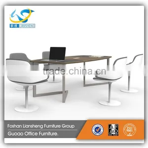 Modern Square Space Saving Office Used Small Meeting Table GMT001 thumbnail-1