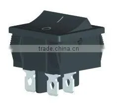Black 3-way Rocker Switch T85 thumbnail-1