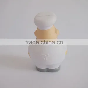 White Cook Promotional Anti Stress Toys thumbnail-3