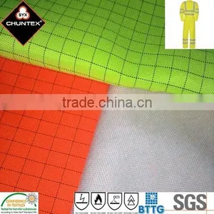 Reflective Fluorescent Clothing Multi-Functional Fire Retardant Anti Static Fabric With Modacrylic Tricot thumbnail-4
