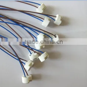 LED Mr16 Ceramic Lamp Holder Round With Silicone Wires 15CM thumbnail-5