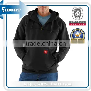 JHDM-679-1 Men's Heavyweight Hooded Zip Sweatshirt thumbnail-1