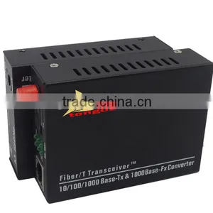 High Quality 10/100/1000M 20km FC Single Fiber Single Mode Fiber Optic Media Converter thumbnail-5