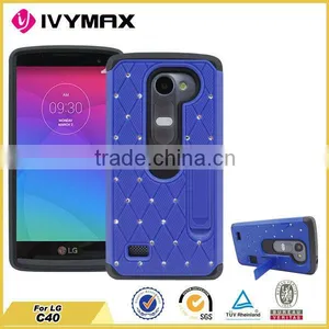 Hot Selling Models Diamond Stand Cover Case for lg C40 Leon thumbnail-3