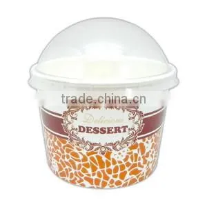 100ml Paper Ice Cream Containers/Cups With Lid and Spoon Inside thumbnail-4